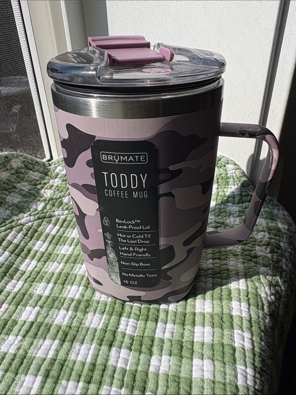Brumate Toddy Coffee Mug 16oz purple Camo